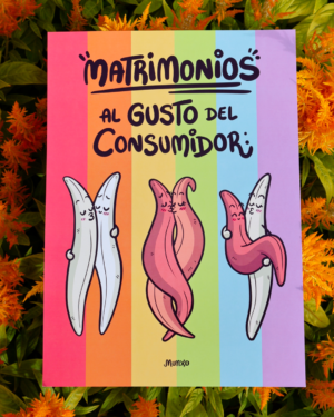01-1080 Matrimonio Flores Naranjas Lámina Matrimonios - Orgullo