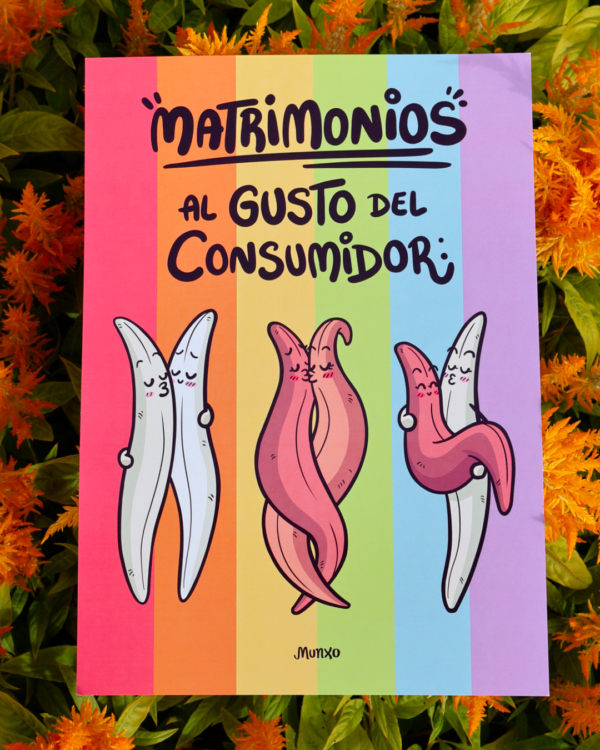 01-1080 Matrimonio Flores Naranjas Lámina Matrimonios - Orgullo